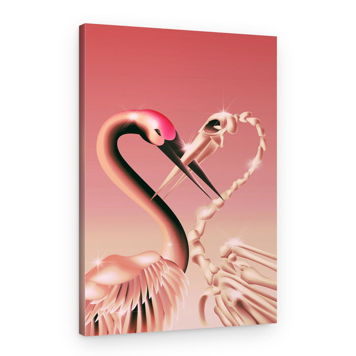 Eternal Crane Love – Canvas Print