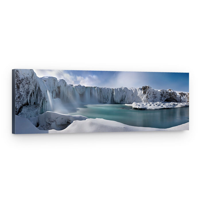 Frozen Winter Waterfall – Canvas Print