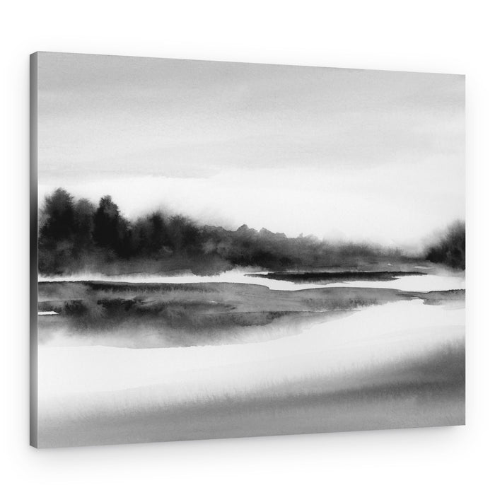 Serene Misty Landscape – Canvas Print