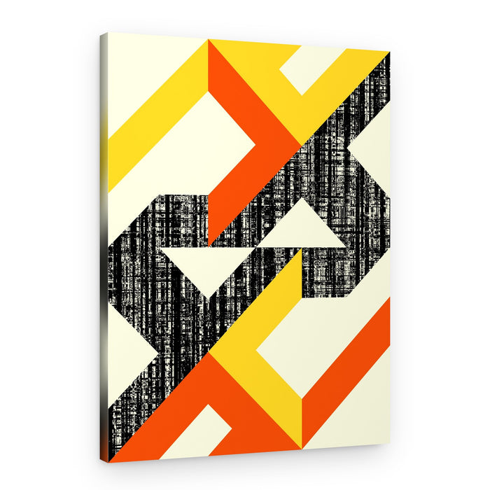 Dynamic Geometric Textures – Canvas Print