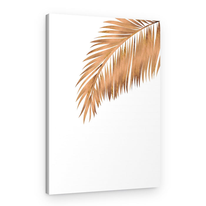 Golden Tropical Palm – Canvas Print