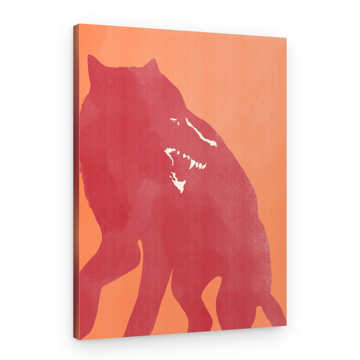 Fierce Red Wolf – Canvas Print