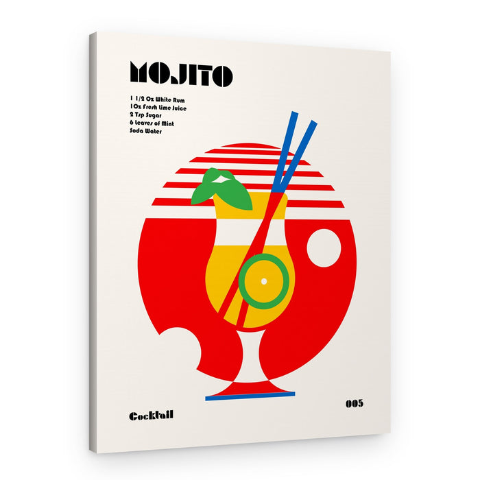 Geometric Mojito Recipe – Canvas Print
