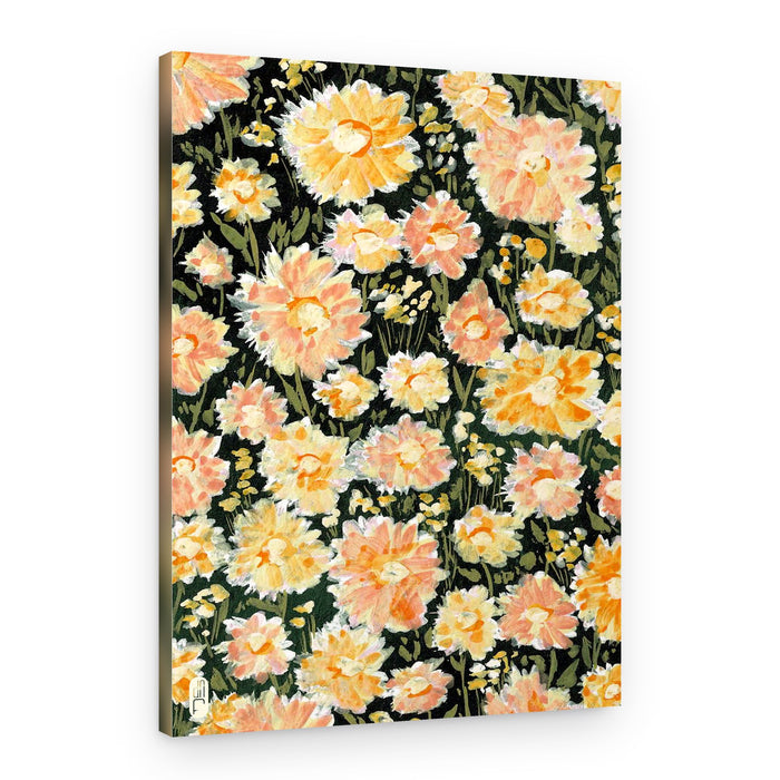Vibrant Floral Impression – Canvas Print