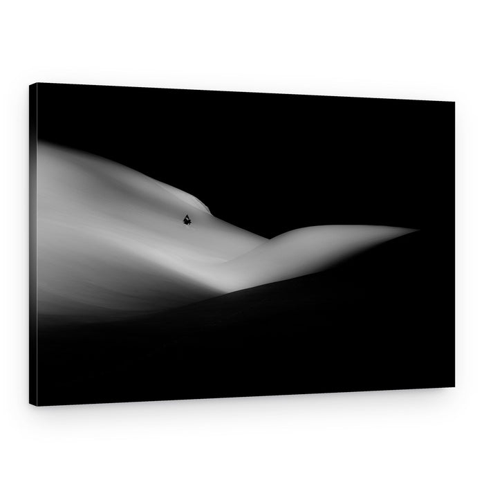 Lone Figure Winter Landscape – Canvas Print