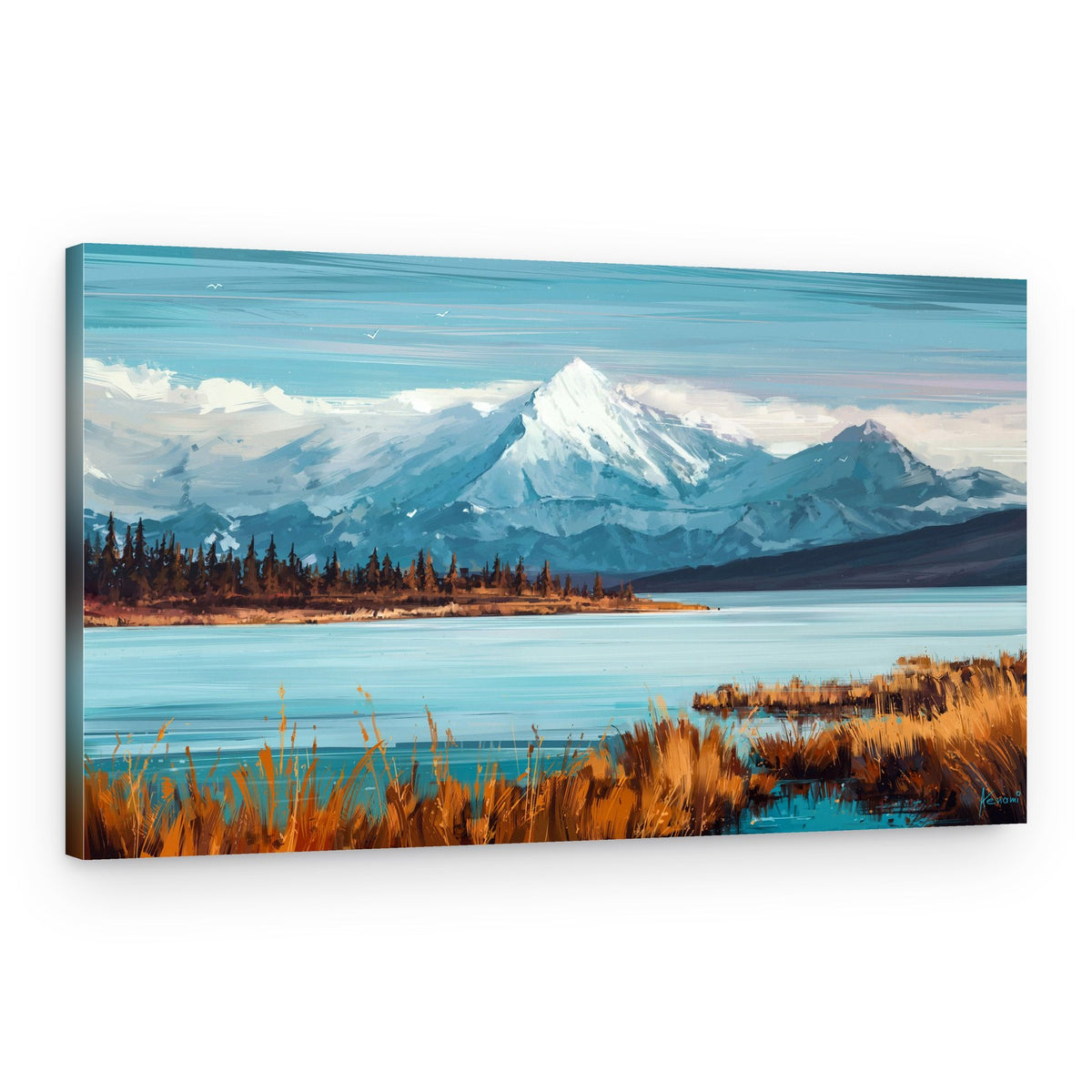 Autumn Mountain Lake – Canvas Print