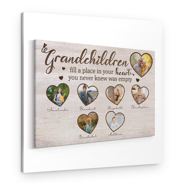 Grandchildren Fill A Place In Your Heart You Never Knew Was Empty Canvas Print