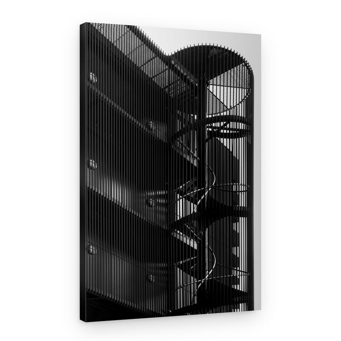Dramatic Spiral Staircase – Canvas Print