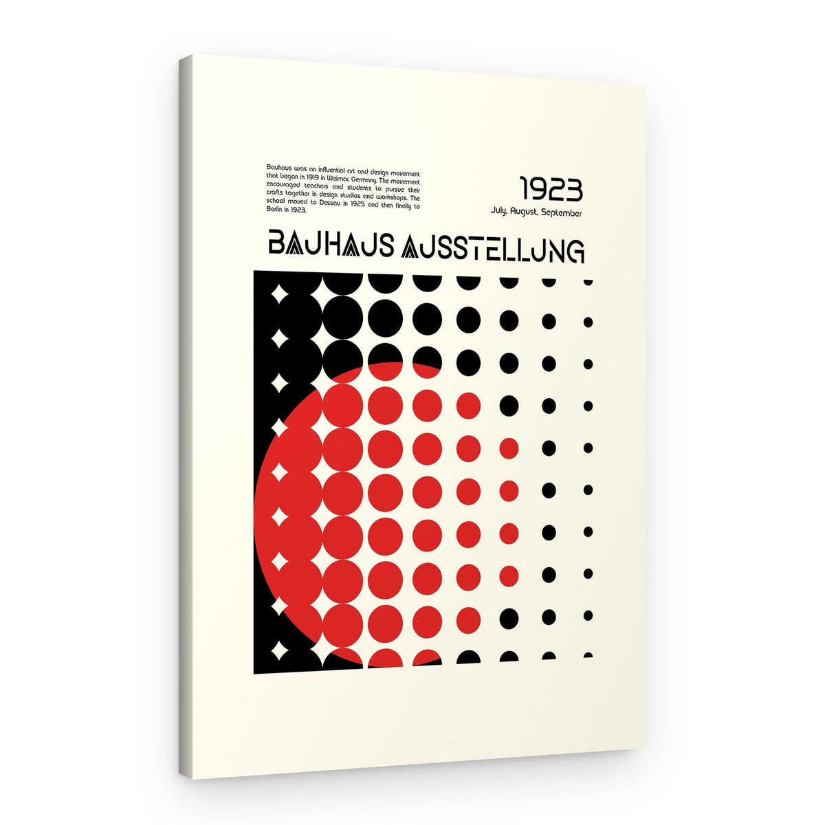 Bauhaus Red Dot Design – Canvas Print