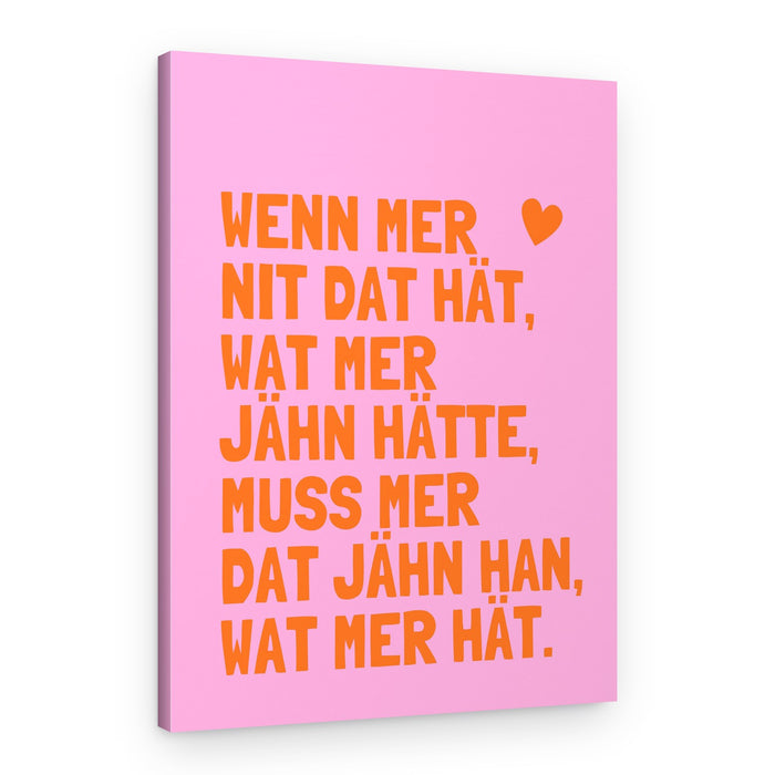 Inspiring German Quote – Canvas Print