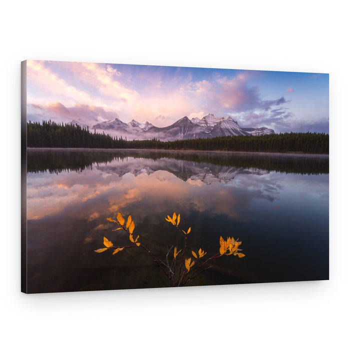 Colorful Mountain Lake Autumn – Canvas Print