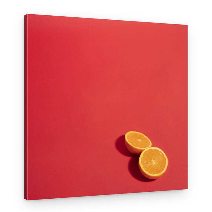 Bright Orange Halves – Canvas Print