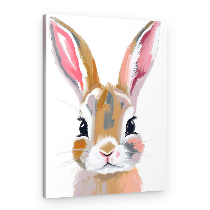 Cute Bunny Portrait – Canvas Print