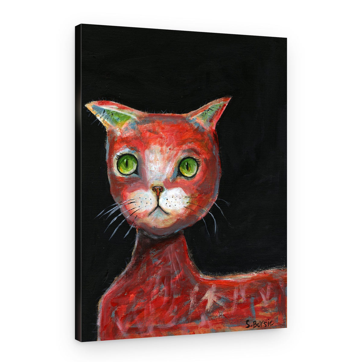 Curious Red Cat – Canvas Print
