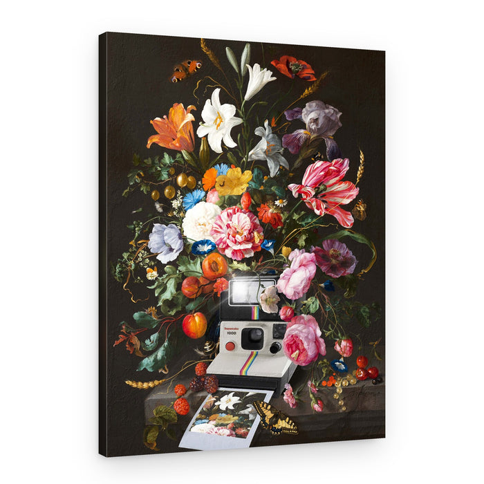 Floral Instant Photo – Canvas Print