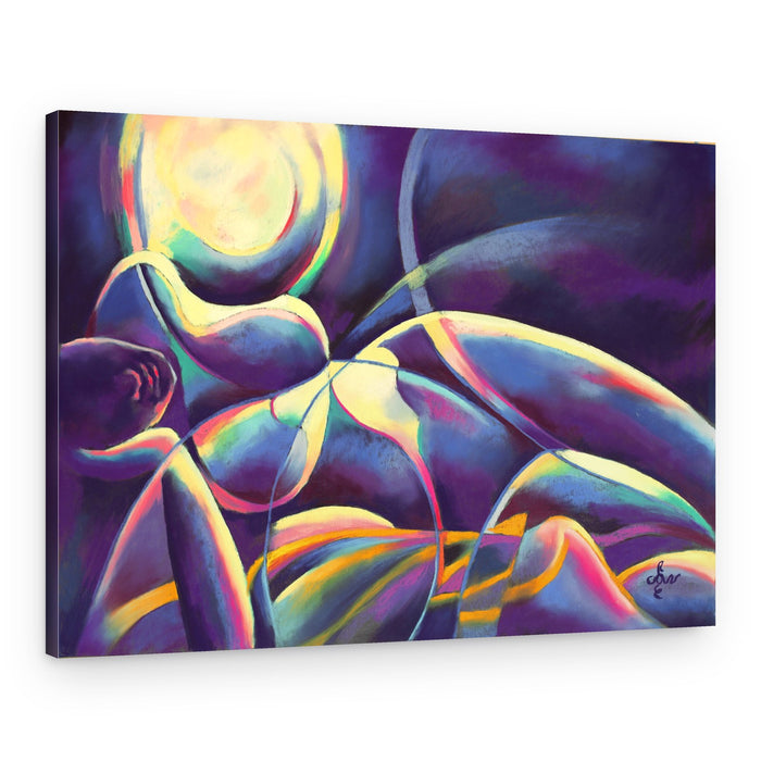 Luminous Abstract Form – Canvas Print
