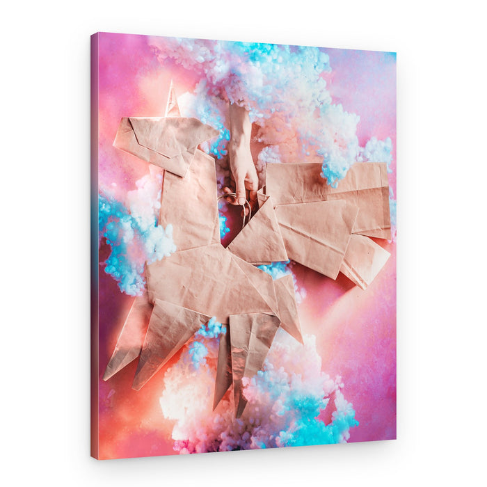 Unicorn Cloud Fantasy – Canvas Print