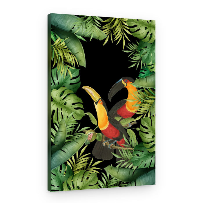 Vibrant Tropical Toucans – Canvas Print