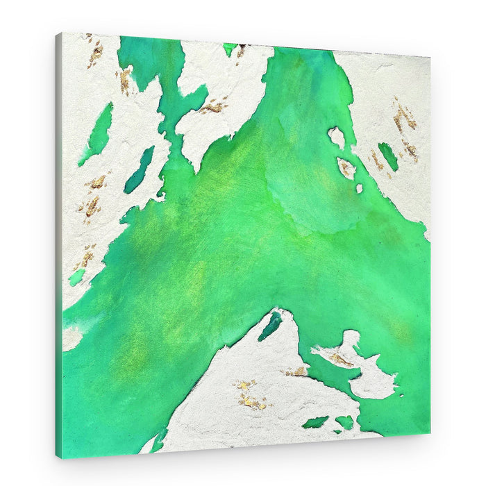 Shimmering Green Coast – Canvas Print