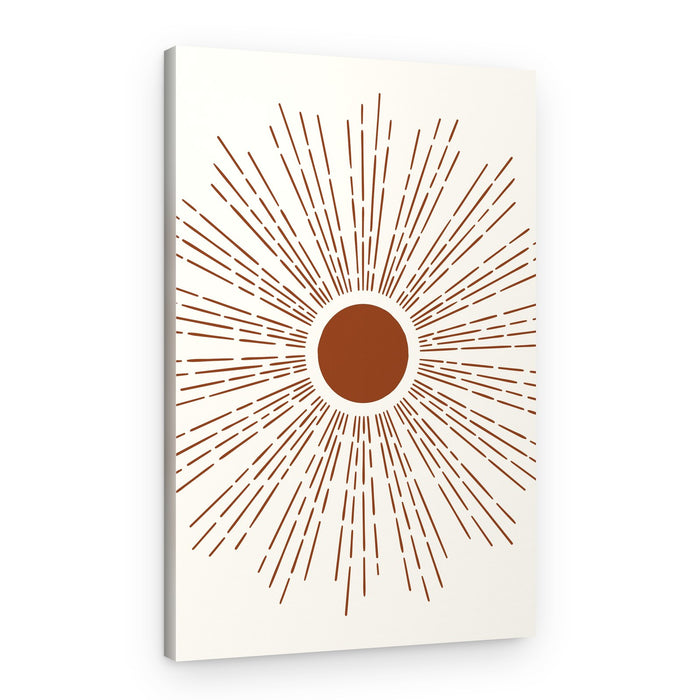 Desert Sun Rays – Canvas Print