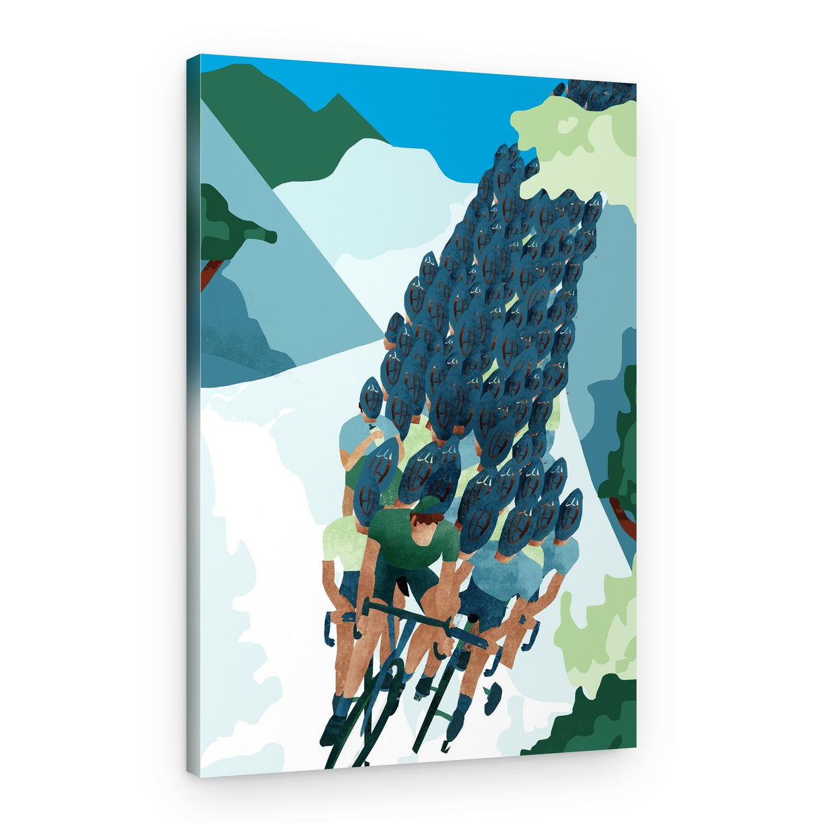 Peloton Mountain Ascent – Canvas Print