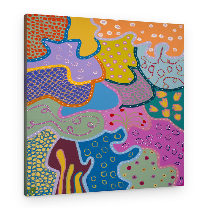 Vibrant Playful Shapes – Canvas Print