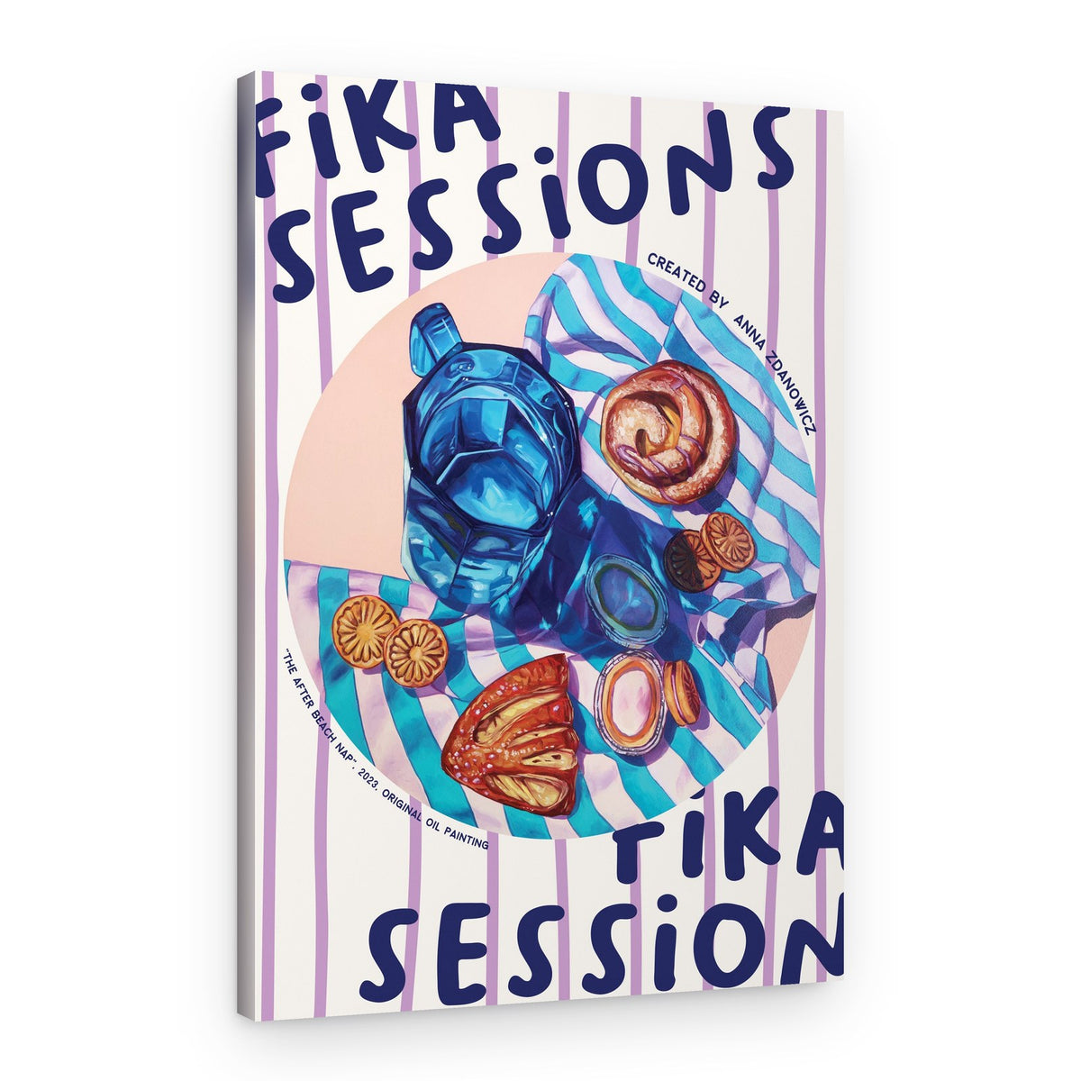 Summer Picnic Fika – Canvas Print