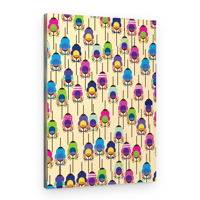 Colorful Cycling Peloton – Canvas Print