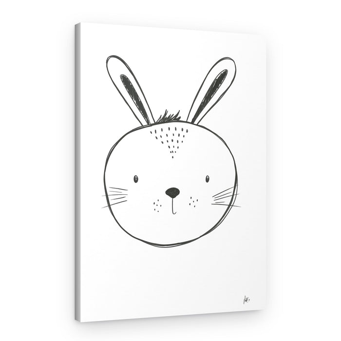 Cute Bunny Face – Canvas Print