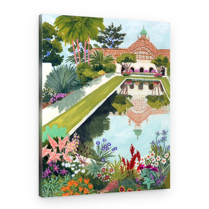 Tropical Garden Pavilion – Canvas Print