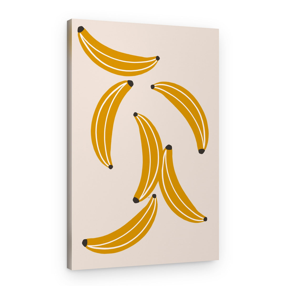 Playful Yellow Bananas – Canvas Print