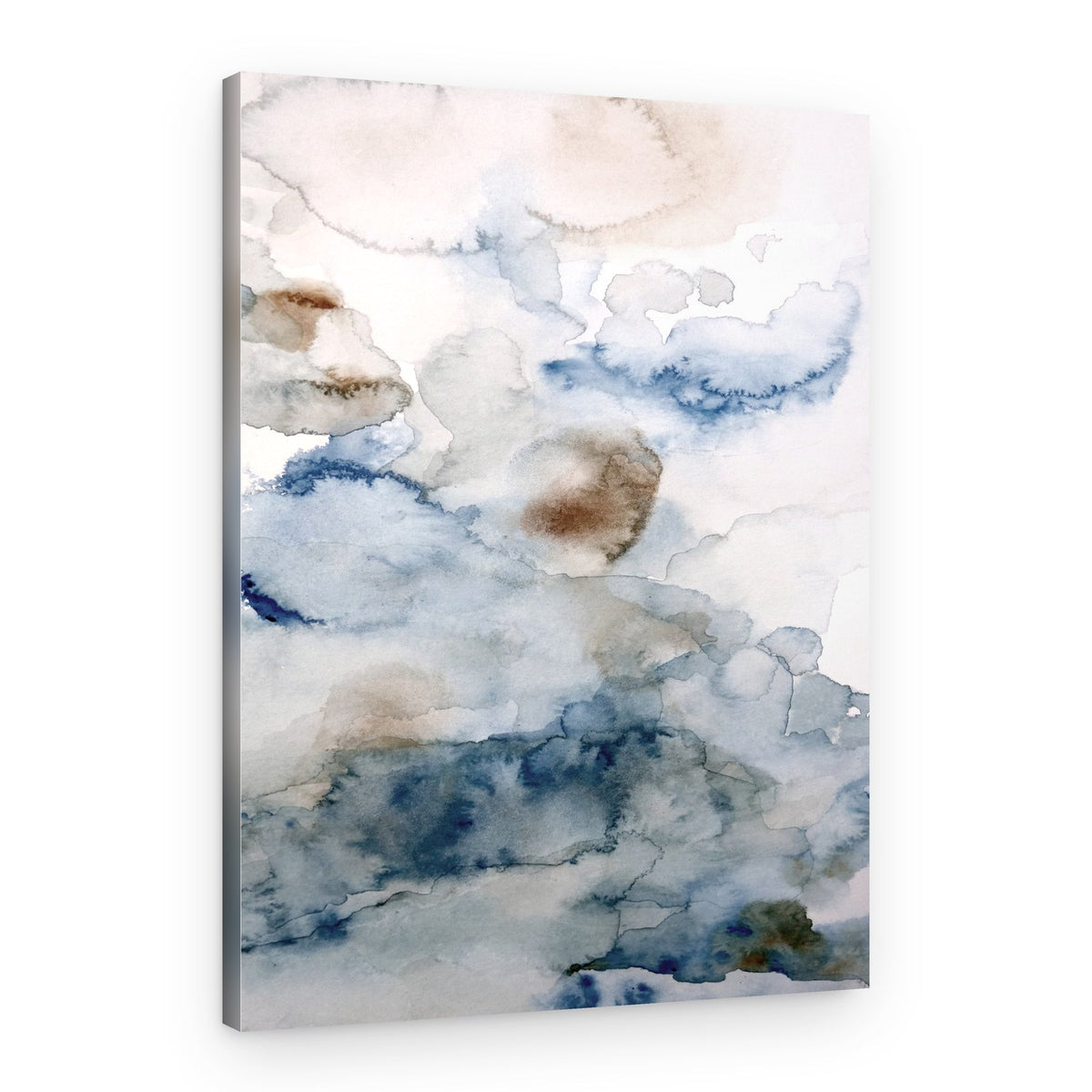 Blue Brown Abstract Sky – Canvas Print