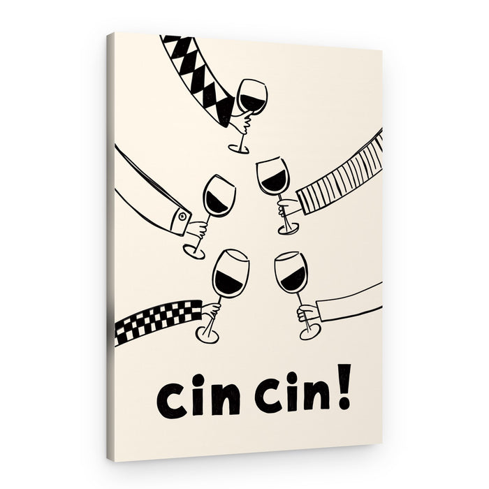 Cin Cin Toast – Canvas Print