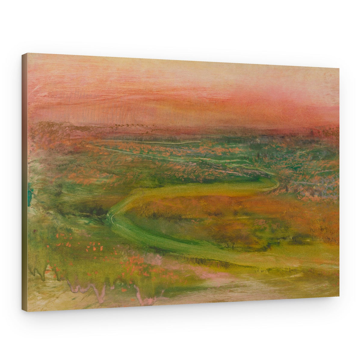 S Shaped Path In an Abstracted Landscape – Canvas Print