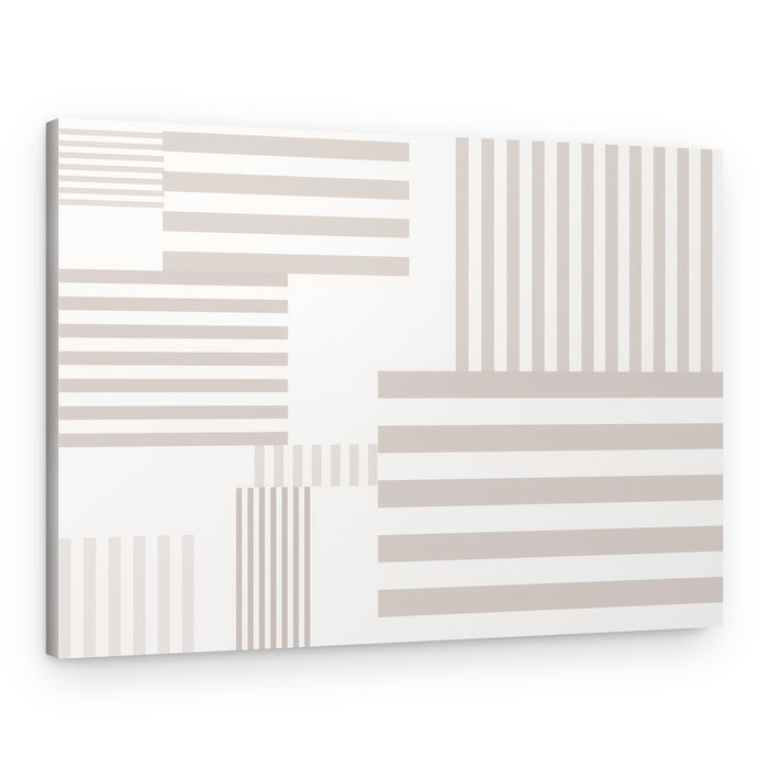 Modern Geometric Stripes – Canvas Print