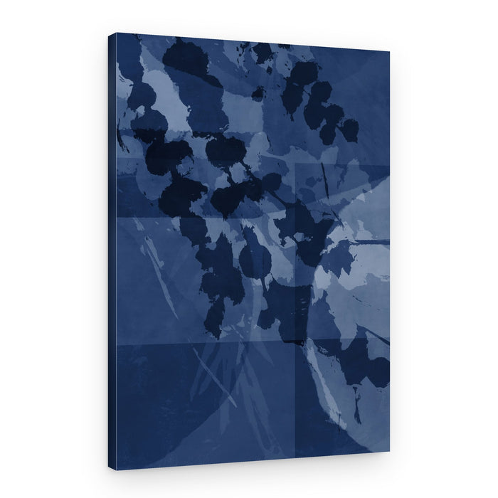 Indigo Organic Forms – Canvas Print