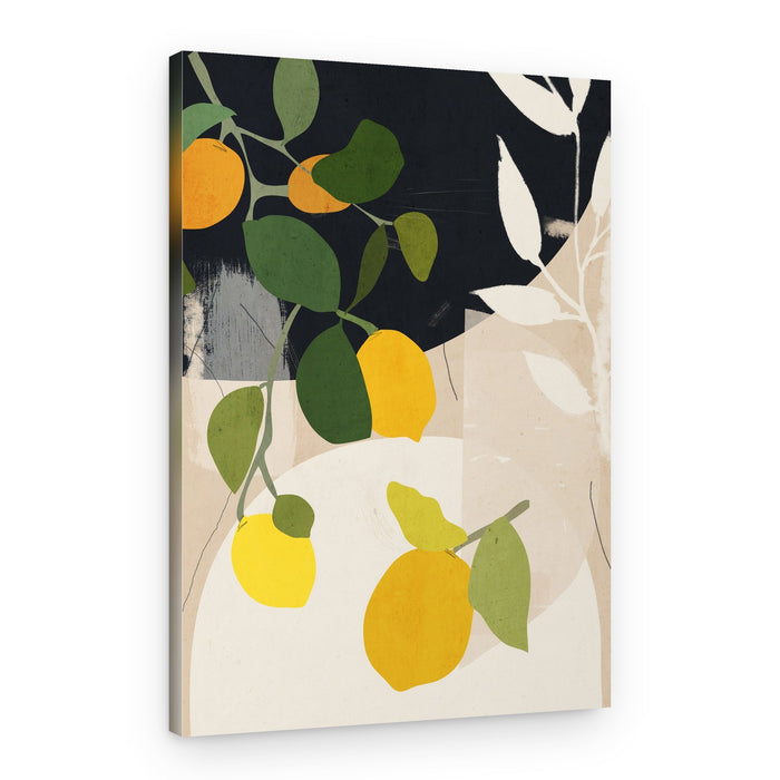Organic Citrus Abstraction – Canvas Print