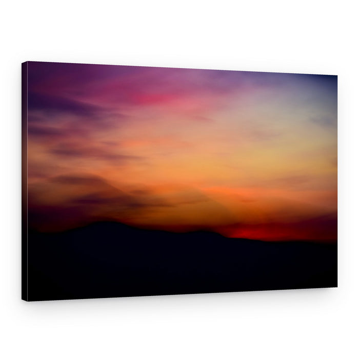 Vibrant Mountain Sunset – Canvas Print