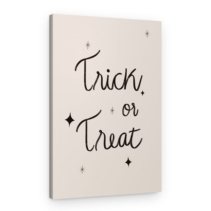 Halloween Trick Treat Script – Canvas Print