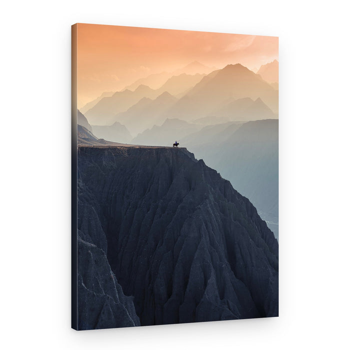 Solitary Cliff Rider – Canvas Print