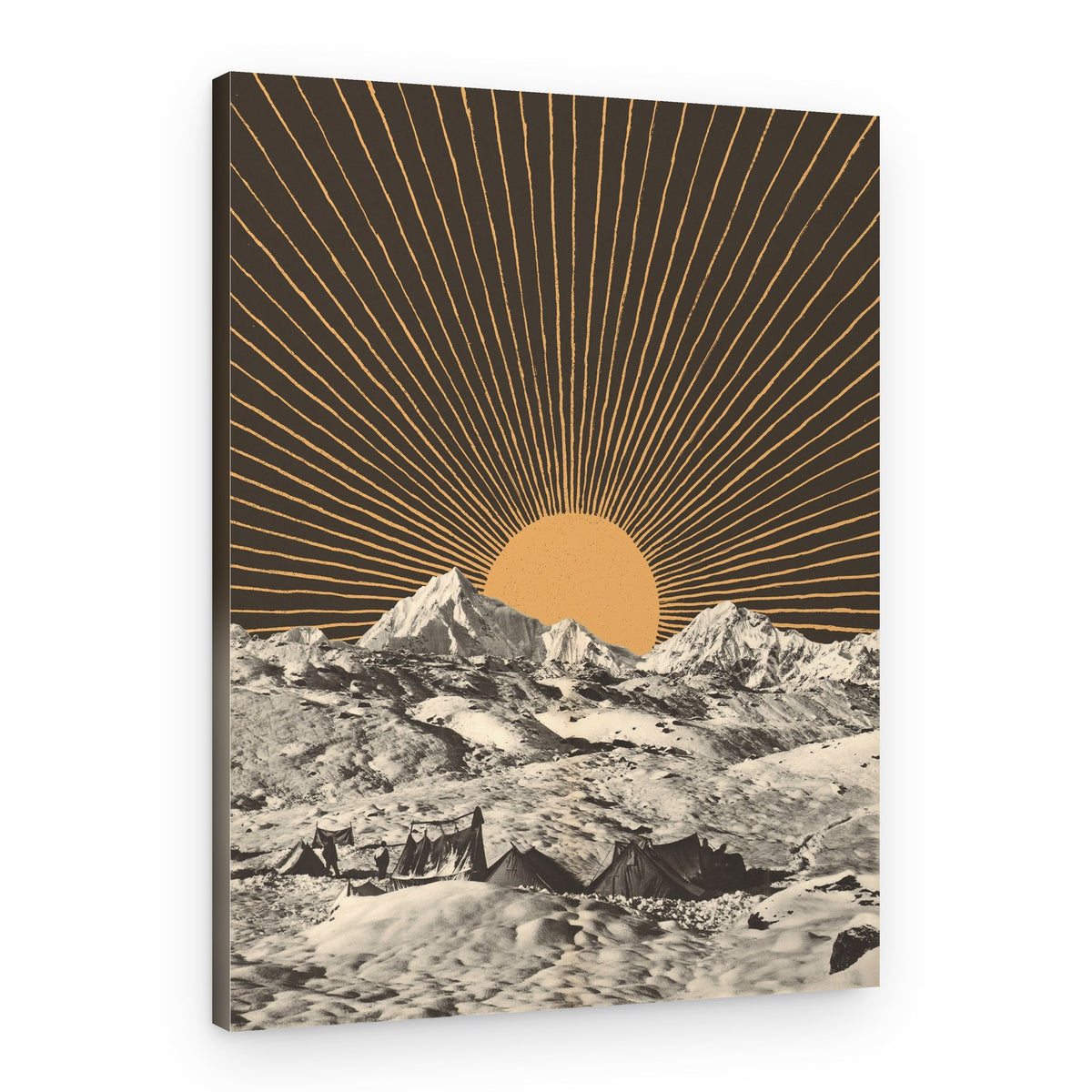Mountain Base Camp Sunrise – Canvas Print