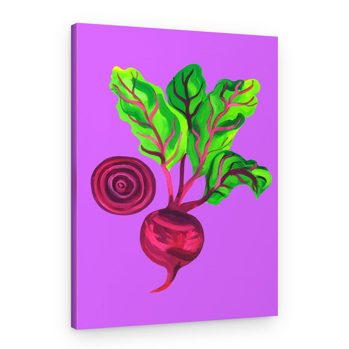 Vibrant Garden Beet – Canvas Print