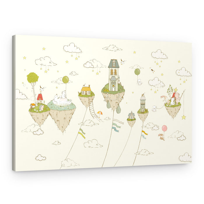 Whimsical Floating Islands – Canvas Print