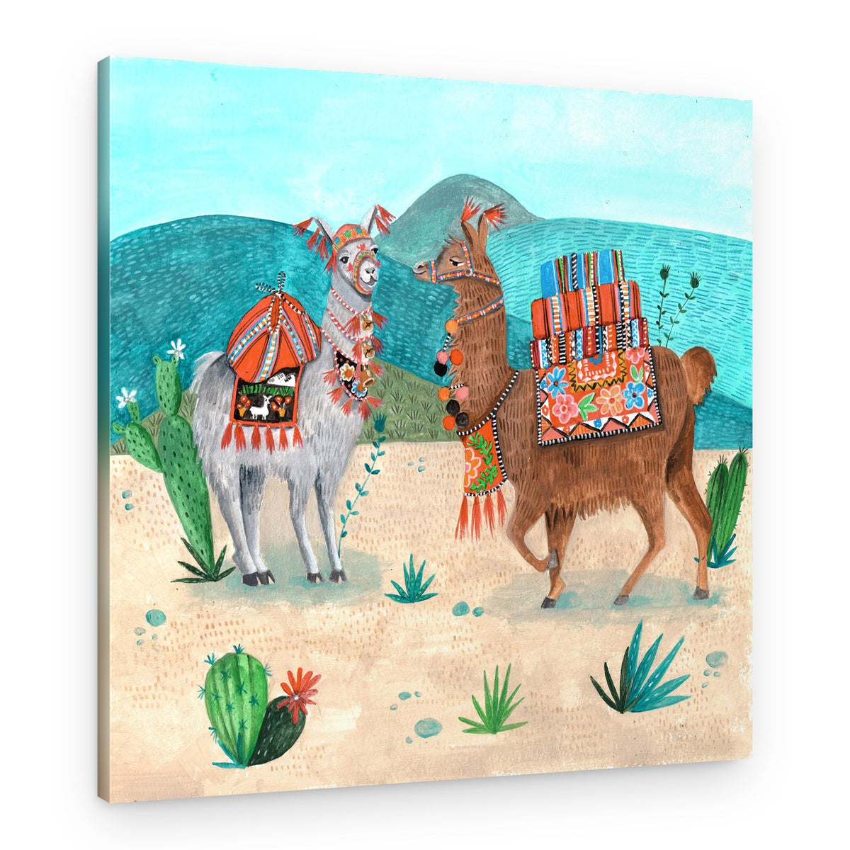 Llamas – Canvas Print