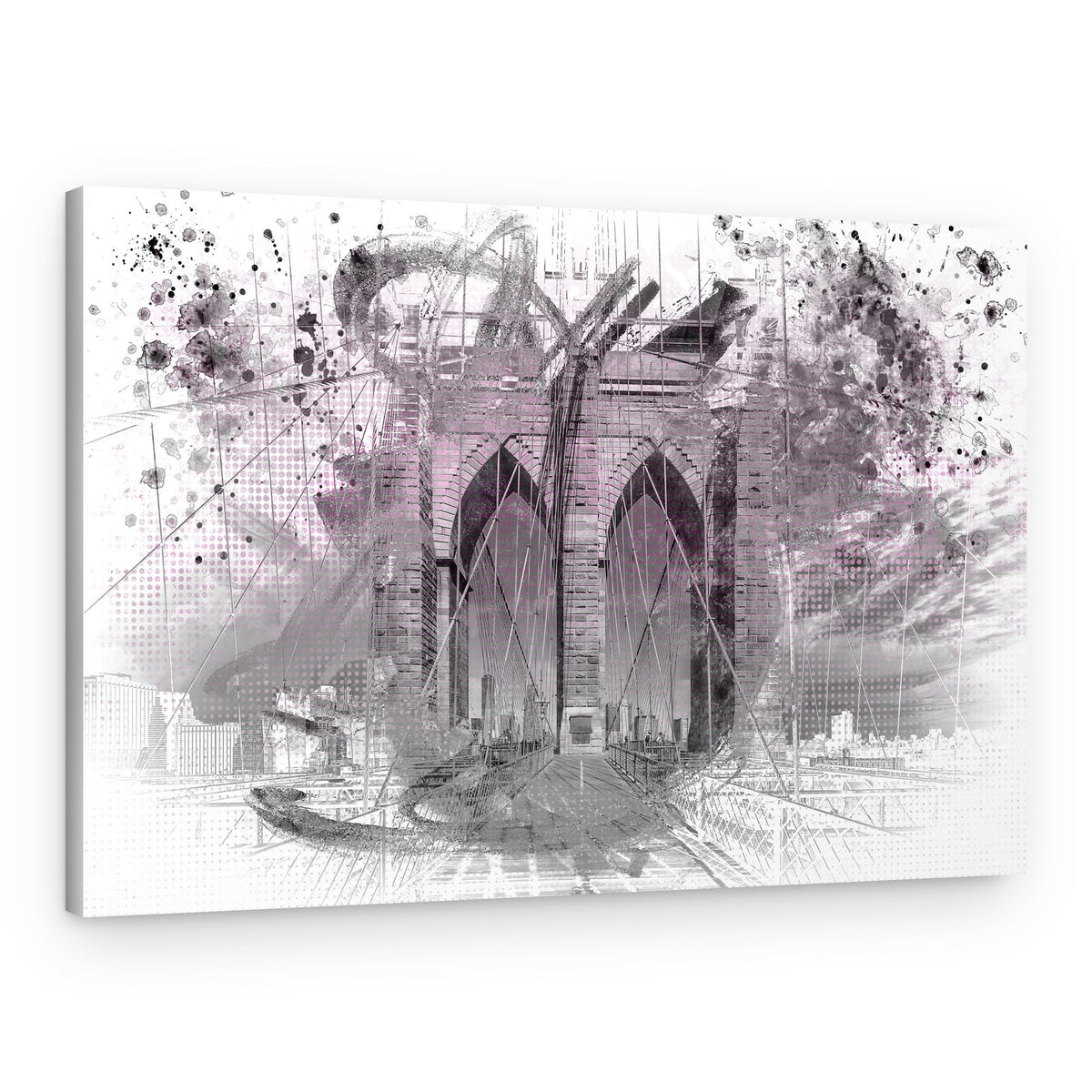 Brooklyn Bridge Grunge – Canvas Print