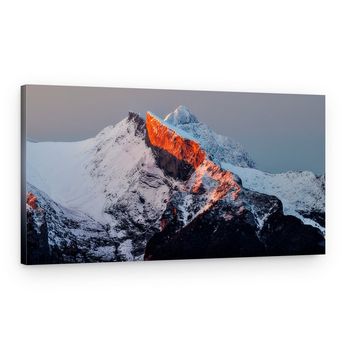 Alpenglow Mountain Peak – Canvas Print