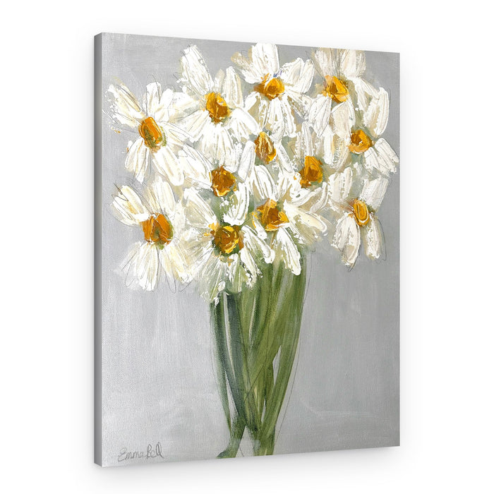 Fresh Daisy Bouquet – Canvas Print