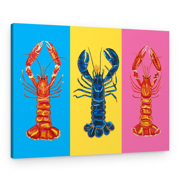 Colorful Pop Lobsters – Canvas Print