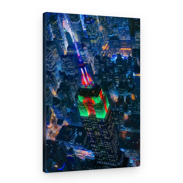 Empire State Night Lights – Canvas Print