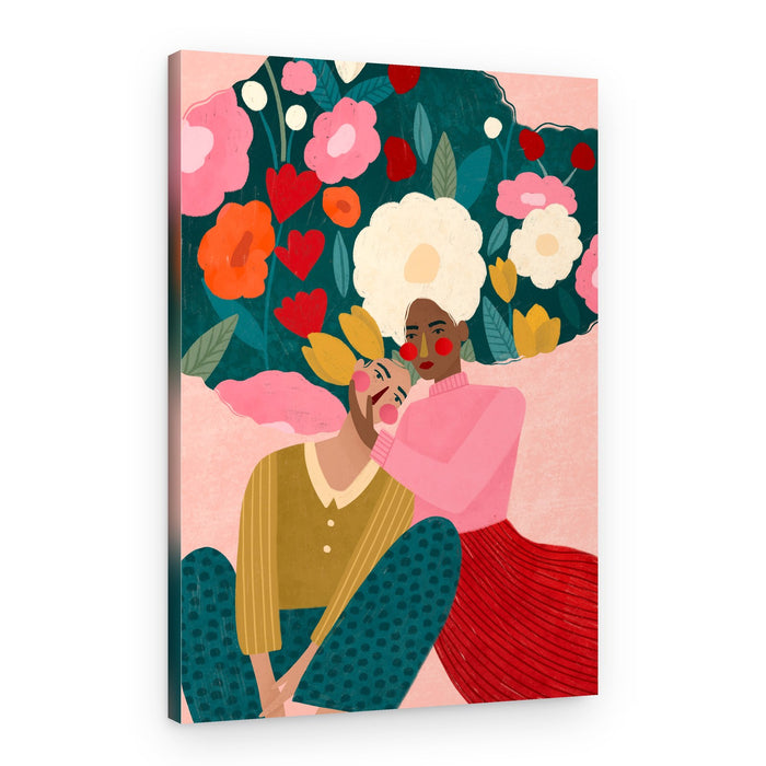 Floral Embrace – Canvas Print